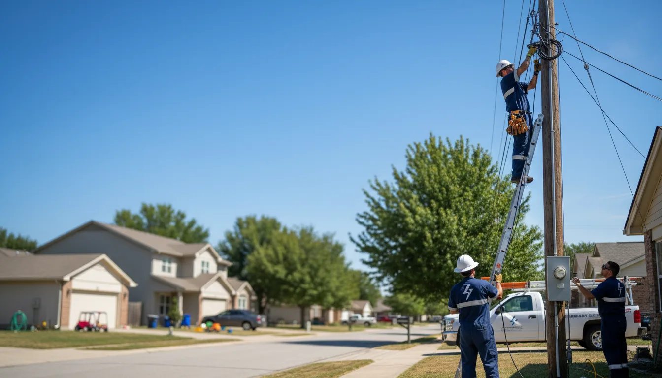 Residential electrician providing installation services in Bellwood, IL